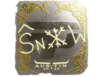 Sticker | snow (Gold) | Austin 2025