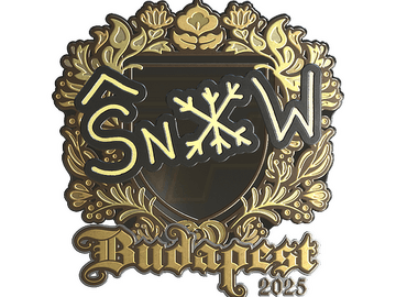 Sticker | snow (Gold) | Budapest 2025