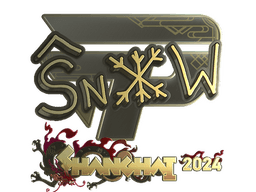 Sticker | snow (Gold) | Shanghai 2024