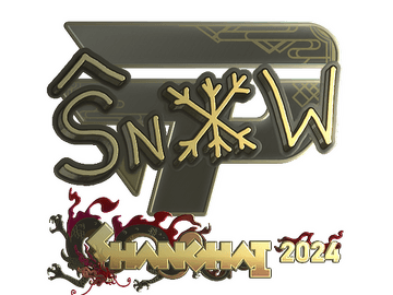 Sticker | snow (Gold) | Shanghai 2024