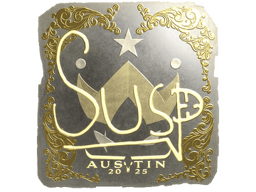 Sticker | susp (Gold) | Austin 2025