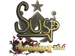 Sticker | susp (Gold) | Shanghai 2024