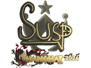 Sticker | susp (Gold) | Shanghai 2024