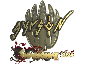 Sticker | syrsoN (Gold) | Shanghai 2024
