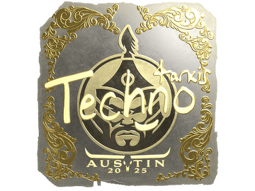 Sticker | Techno4K (Gold) | Austin 2025
