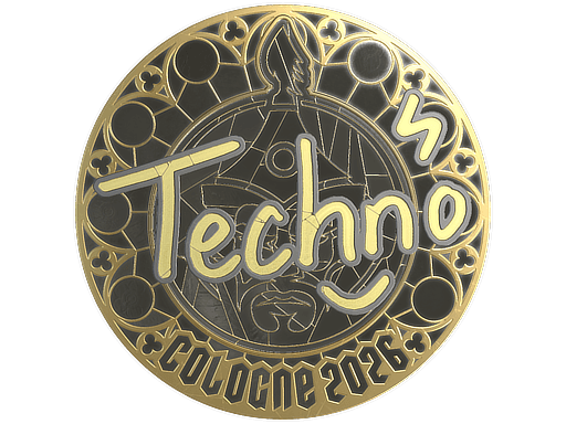 Sticker | Techno4K (Gold) | Cologne 2026