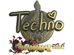 Sticker | Techno4K (Gold) | Shanghai 2024