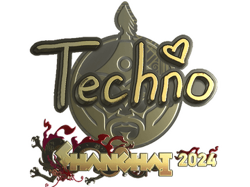 Sticker | Techno4K (Gold) | Shanghai 2024