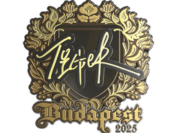 Sticker | Tiger (Gold) | Budapest 2025