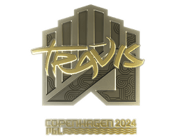 Sticker | TRAVIS (Gold) | Copenhagen 2024