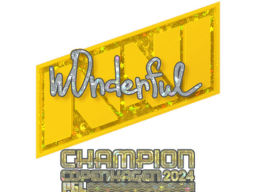 Sticker | w0nderful (Glitter, Champion) | Copenhagen 2024