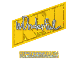 Sticker | w0nderful (Glitter) | Copenhagen 2024