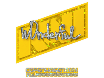 Sticker | w0nderful (Glitter) | Copenhagen 2024