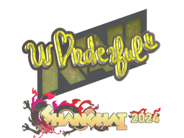 Sticker | w0nderful (Glitter) | Shanghai 2024