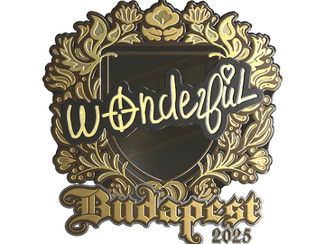 Sticker | w0nderful (Gold) | Budapest 2025