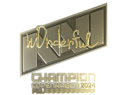 Sticker | w0nderful (Gold, Champion) | Copenhagen 2024