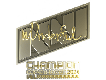 Sticker | w0nderful (Gold, Champion) | Copenhagen 2024