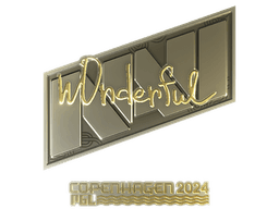 Sticker | w0nderful (Gold) | Copenhagen 2024