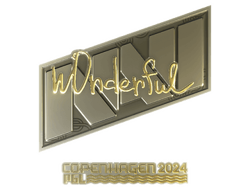 Sticker | w0nderful (Gold) | Copenhagen 2024
