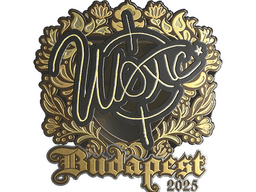 Sticker | woxic (Gold) | Budapest 2025