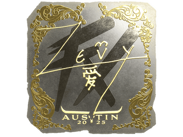 Sticker | zevy (Gold) | Austin 2025