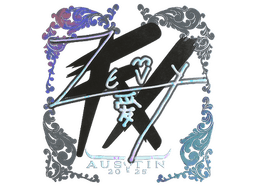 Sticker | zevy (Holo) | Austin 2025