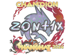Sticker | zont1x (Holo, Champion) | Shanghai 2024