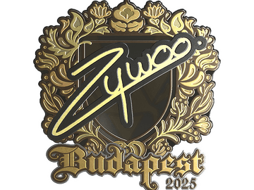 Sticker | ZywOo (Gold) | Budapest 2025