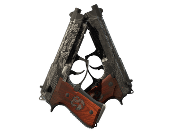 Dual Berettas | Dualing Dragons (Battle-Scarred)