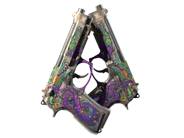 Dual Berettas | Flora Carnivora (Battle-Scarred)