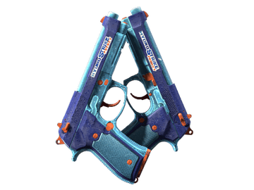 Dual Berettas | Hydro Strike (Well-Worn)