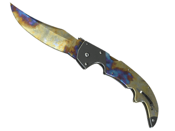 ★ Falchion Knife | Case Hardened (Well-Worn)