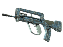 FAMAS | Cyanospatter (Field-Tested)