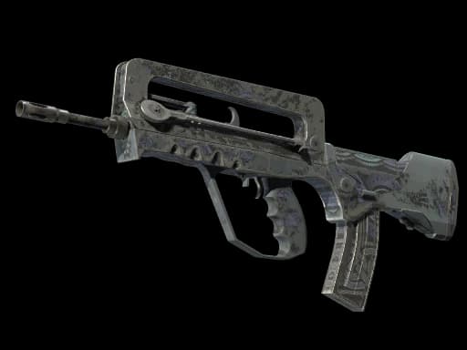 FAMAS | Night Borre (Battle-Scarred)