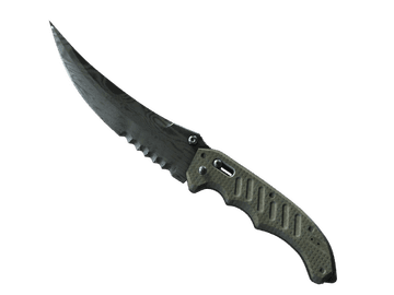 ★ Flip Knife | Damascus Steel (Battle-Scarred)