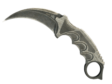 ★ Karambit | Black Laminate (Battle-Scarred)