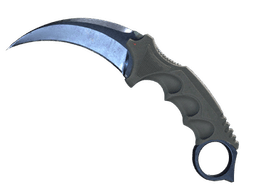 ★ Karambit | Blue Steel (Battle-Scarred)