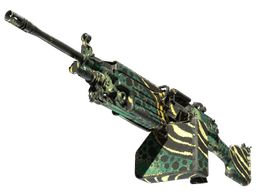 M249 | Emerald Poison Dart (Well-Worn)