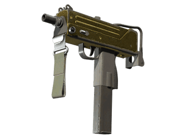 MAC-10 | Gold Brick (Battle-Scarred)