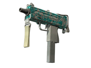MAC-10 | Malachite (Battle-Scarred)
