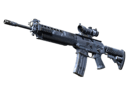 SG 553 | Night Camo (Well-Worn)
