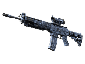 SG 553 | Night Camo (Well-Worn)