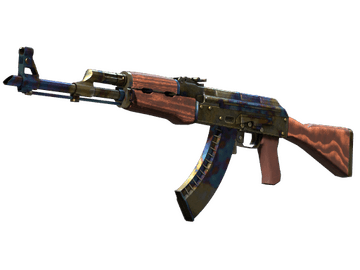 Souvenir AK-47 | Case Hardened (Battle-Scarred)