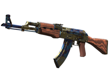 Souvenir AK-47 | Case Hardened (Well-Worn)