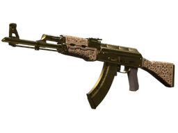 Souvenir AK-47 | Gold Arabesque (Well-Worn)