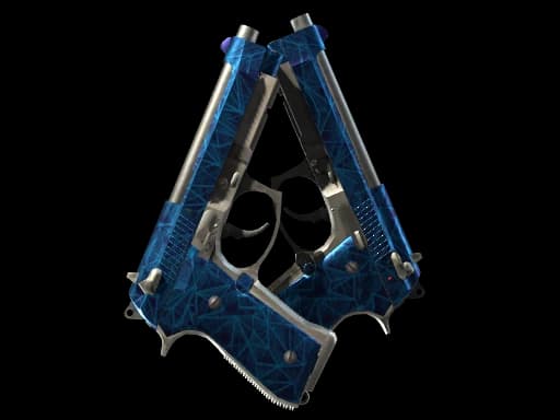 Souvenir Dual Berettas | Cobalt Quartz (Factory New)