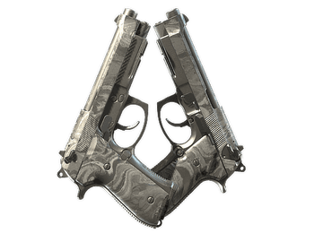 Dual Berettas | Silver Pour