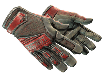 ★ Specialist Gloves | Crimson Web (Battle-Scarred)