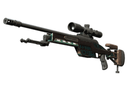 SSG 08 | Azure Glyph (Battle-Scarred)