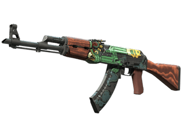StatTrak™ AK-47 | Fire Serpent (Well-Worn)